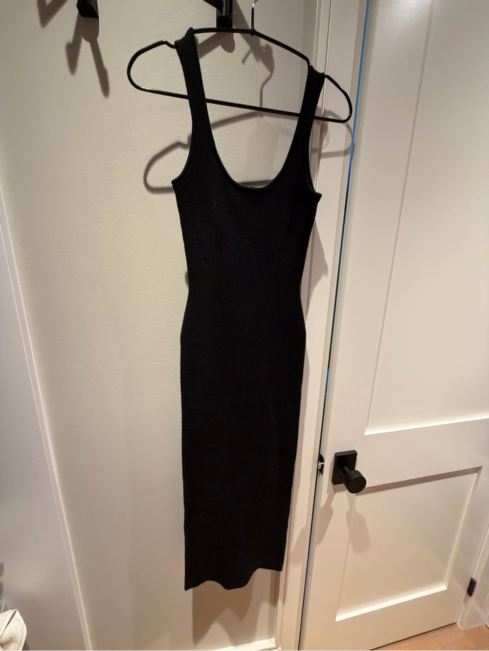 Dynamite Black Ribbed Tank Midi Dress